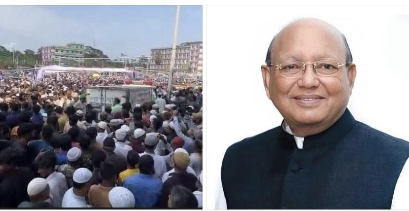 শেষবারের মতো দেখতে সকাল থেকেই নানা শ্রেণি-পেশার মানুষের ঢল নামে