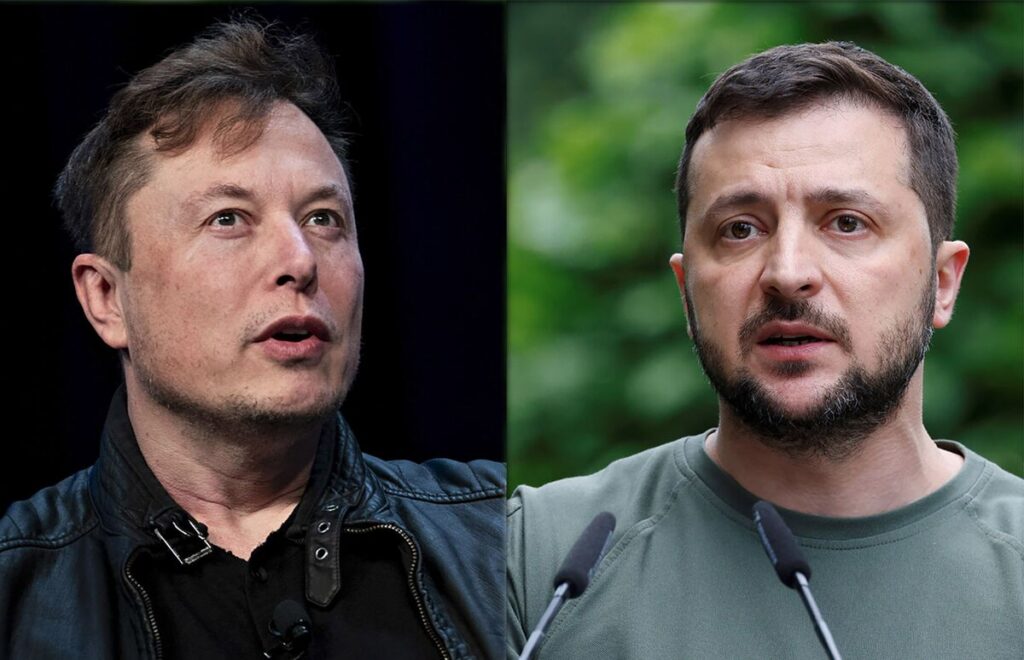 elon mask zelensky