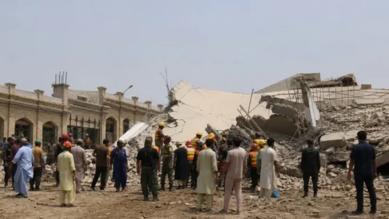 pakistan school roof collapse